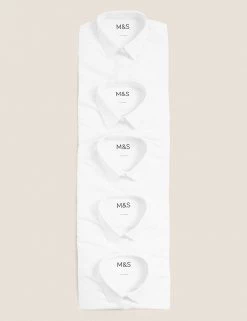 M&S Collection Girls' 5pk Regular Fit Easy To Iron School Shirts (2-18 Yrs) 11 M&S Collection Girls' 5pk Regular Fit Easy To Iron School Shirts (2-18 Yrs) -Outlet The Tidy Tots Store SD 04 T76 5953 Z0 X EC 7