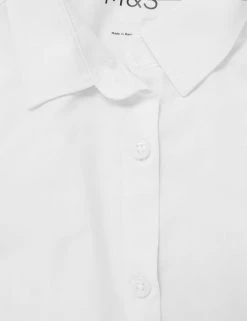 M&S Collection 2pk Girls' Skinny Fit School Shirts (2-18 Yrs) -Outlet The Tidy Tots Store SD 04 T76 5991 Z0 X EC 3