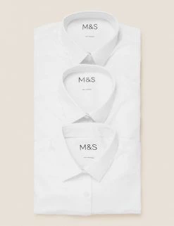 M&S Collection 3pk Girls’ Adaptive Easy Iron School Shirts (3-18 Yrs) -Outlet The Tidy Tots Store SD 04 T76 5998 Z0 X EC 7