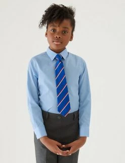 M&S Collection 3pk Girls' Easy Iron School Shirts (2-16 Yrs) -Outlet The Tidy Tots Store SD 04 T76 6023 E0 X EC 0