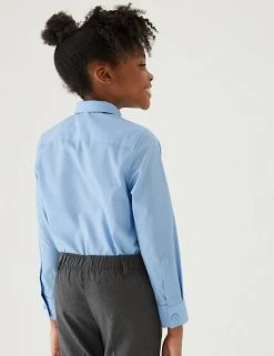 M&S Collection 3pk Girls' Easy Iron School Shirts (2-16 Yrs) -Outlet The Tidy Tots Store SD 04 T76 6023 E0 X EC 2