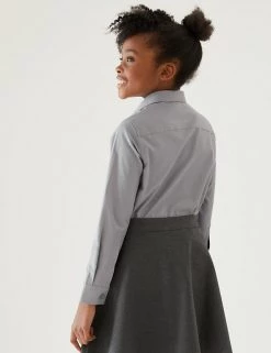 M&S Collection 3pk Girls' Easy Iron School Shirts (2-16 Yrs) -Outlet The Tidy Tots Store SD 04 T76 6023 T0 X EC 2