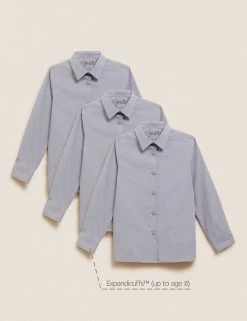 M&S Collection 3pk Girls' Easy Iron School Shirts (2-16 Yrs) -Outlet The Tidy Tots Store SD 04 T76 6023 T0 X EC 90