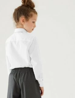 M&S Collection 3pk Girls' Easy Iron School Shirts (2-16 Yrs) -Outlet The Tidy Tots Store SD 04 T76 6023 Z0 X EC 2