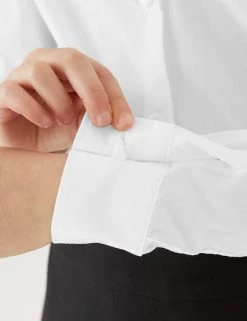 M&S Collection 3pk Girls' Easy Iron School Shirts (2-16 Yrs) -Outlet The Tidy Tots Store SD 04 T76 6023 Z0 X EC 3