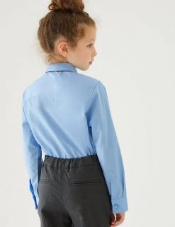 M&S Collection 3pk Girls' Slim Fit Easy Iron School Shirts (2-16 Yrs) -Outlet The Tidy Tots Store SD 04 T76 6024 E0 X EC 2