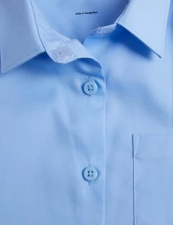 M&S Collection 2pk Girls' Non-Iron School Shirts (2-18 Yrs) -Outlet The Tidy Tots Store SD 04 T76 6037 E0 X EC 3