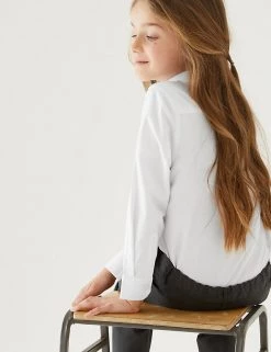 M&S Collection 3pk Girls' Easy Dressing Easy Iron School Shirts (3-18 Yrs) -Outlet The Tidy Tots Store SD 04 T76 6042 Z0 X EC 3