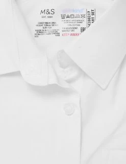 M&S Collection 2pk Girls’ Pure Cotton School Shirts (2-18 Yrs) -Outlet The Tidy Tots Store SD 04 T76 6054S Z0 X EC 3