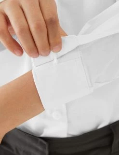 M&S Collection 2pk Girls' Slim Fit Pure Cotton School Shirts (2-18 Yrs) -Outlet The Tidy Tots Store SD 04 T76 6056S Z0 X EC 3