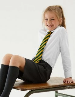 M&S Collection 2pk Girls' Skinny Fit School Shirts (2-18 Yrs)