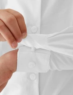 M&S Collection 2pk Girls' Skinny Fit School Shirts (2-18 Yrs) -Outlet The Tidy Tots Store SD 04 T76 6057 Z0 X EC 3