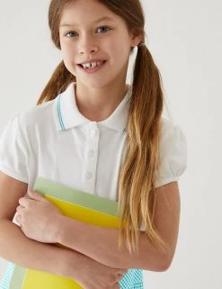 M&S Collection Dresses Girls' 2 In 1 Gingham Pleated School Dress (2-14 Yrs) -Outlet The Tidy Tots Store SD 04 T76 6475 J0 X EC 1