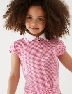 M&S Collection Dresses Girls' Gingham Pleated School Dress (2-14 Yrs) -Outlet The Tidy Tots Store SD 04 T76 6477 A0 X EC 1