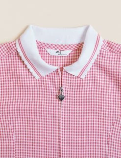 M&S Collection Dresses Girls' Gingham School Playsuit (2-14 Yrs) -Outlet The Tidy Tots Store SD 04 T76 6479 A0 X EC 5