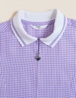 M&S Collection Dresses Girls' Gingham School Playsuit (2-14 Yrs) -Outlet The Tidy Tots Store SD 04 T76 6479 G0 X EC 5
