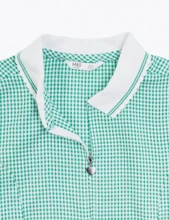 M&S Collection Dresses Girls' Gingham School Playsuit (2-14 Yrs) -Outlet The Tidy Tots Store SD 04 T76 6479 J0 X EC 4