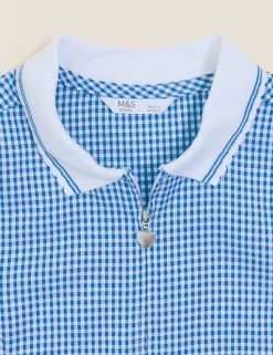 M&S Collection Dresses Girls' Gingham School Playsuit (2-14 Yrs) -Outlet The Tidy Tots Store SD 04 T76 6479 O4 X EC 7