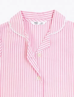 M&S Collection Dresses Girls' Pure Cotton Striped School Dress (2-14 Yrs) -Outlet The Tidy Tots Store SD 04 T76 6480 A0 X EC 4