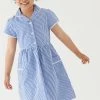 M&S Collection Dresses Girls' Pure Cotton Gingham School Dress (2-14 Yrs) -Outlet The Tidy Tots Store SD 04 T76 6481 O4 X EC 0