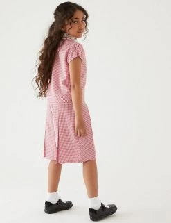Dresses Girls' Gingham Pleated Zip School Playsuit (2-14 Yrs) -Outlet The Tidy Tots Store SD 04 T76 6482 B0 X EC 2