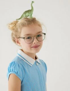 Dresses Girls' Gingham Pleated Zip School Playsuit (2-14 Yrs) -Outlet The Tidy Tots Store SD 04 T76 6482 E1 X EC 1