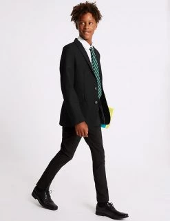 M&S Collection Blazers Boys' Slim Fit School Blazer (9-16 Yrs) -Outlet The Tidy Tots Store SD 04 T76 7036 Y0 X EC 7