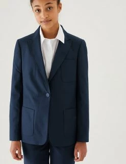 M&S Collection Blazers Girls' Slim Fit Blazer 22 M&S Collection Blazers Girls' Slim Fit Blazer -Outlet The Tidy Tots Store SD 04 T76 7530 F0 X EC 1