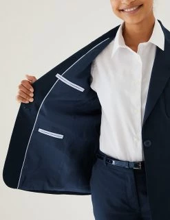 M&S Collection Blazers Girls' Slim Fit Blazer 23 M&S Collection Blazers Girls' Slim Fit Blazer -Outlet The Tidy Tots Store SD 04 T76 7530 F0 X EC 2