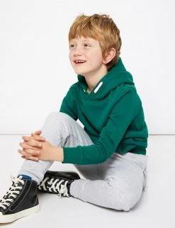 M&S Collection Jumpers Unisex Cotton Rich Hooded Sweatshirt (6-16 Yrs) -Outlet The Tidy Tots Store SD 04 T87 4112B JP X EC 0