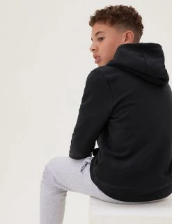 M&S Collection Jumpers Unisex Cotton Rich Hooded Sweatshirt (6-16 Yrs) -Outlet The Tidy Tots Store SD 04 T87 4112B OG X EC 3