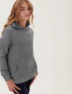 M&S Collection Jumpers Unisex Cotton Rich Hooded Sweatshirt (6-16 Yrs) -Outlet The Tidy Tots Store SD 04 T87 4112B VP X EC 1