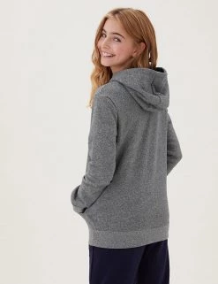 M&S Collection Jumpers Unisex Cotton Rich Hooded Sweatshirt (6-16 Yrs) -Outlet The Tidy Tots Store SD 04 T87 4112B VP X EC 3