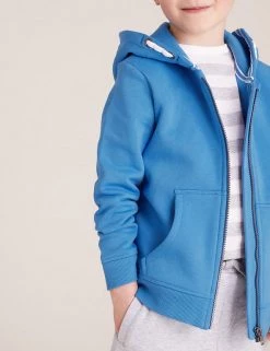 M&S Collection Jumpers Cotton Rich Plain Hoodie (2-7 Yrs) -Outlet The Tidy Tots Store SD 04 T88 4500B E2 X EC 1