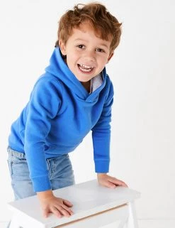 M&S Collection Jumpers Cotton Rich Pullover Hoodies (2-7 Yrs) -Outlet The Tidy Tots Store SD 04 T88 5700B CB X EC 0