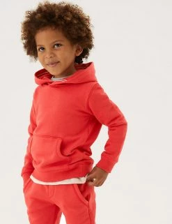 M&S Collection Jumpers Cotton Rich Pullover Hoodies (2-7 Yrs) -Outlet The Tidy Tots Store SD 04 T88 5700B LD X EC 1