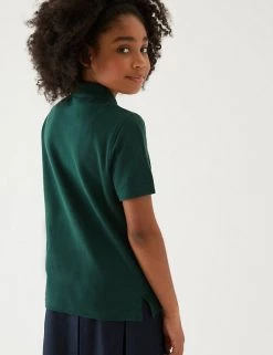 M&S Collection Polo-shirts Unisex Pure Cotton Polo Shirt (2-16 Yrs) -Outlet The Tidy Tots Store SD 04 T93 1782 EE X EC 4