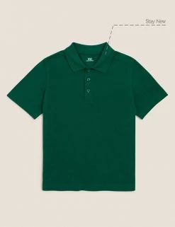 M&S Collection Polo-shirts Unisex Pure Cotton Polo Shirt (2-16 Yrs) -Outlet The Tidy Tots Store SD 04 T93 1782 EE X EC 90