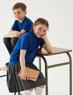 M&S Collection Polo-shirts Unisex Pure Cotton Polo Shirt (2-16 Yrs) -Outlet The Tidy Tots Store SD 04 T93 1782 RA X EC 0