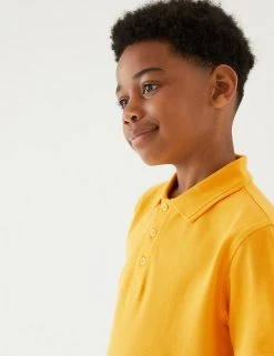 M&S Collection Polo-shirts Unisex Pure Cotton Polo Shirt (2-16 Yrs) -Outlet The Tidy Tots Store SD 04 T93 1782 S0 X EC 3