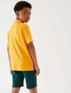 M&S Collection Polo-shirts Unisex Pure Cotton Polo Shirt (2-16 Yrs) -Outlet The Tidy Tots Store SD 04 T93 1782 S0 X EC 4