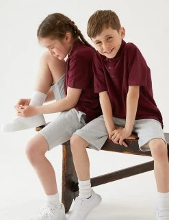 M&S Collection Polo-shirts Unisex Pure Cotton Polo Shirt (2-16 Yrs) -Outlet The Tidy Tots Store SD 04 T93 1782 XM X EC 0