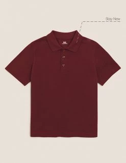 M&S Collection Polo-shirts Unisex Pure Cotton Polo Shirt (2-16 Yrs) -Outlet The Tidy Tots Store SD 04 T93 1782 XM X EC 90