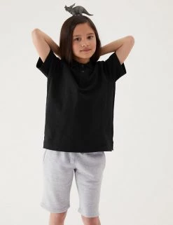 M&S Collection Polo-shirts Unisex Pure Cotton Polo Shirt (2-16 Yrs) -Outlet The Tidy Tots Store SD 04 T93 1782 Y0 X EC 1