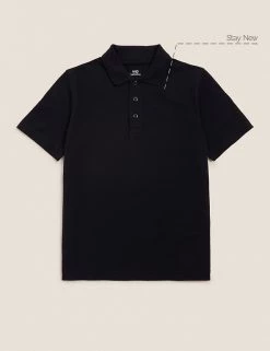 M&S Collection Polo-shirts Unisex Pure Cotton Polo Shirt (2-16 Yrs) -Outlet The Tidy Tots Store SD 04 T93 1782 Y0 X EC 90