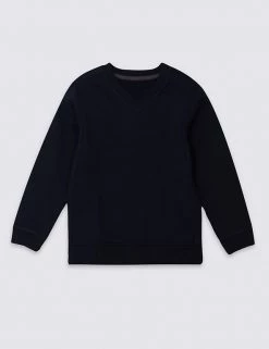 M&S Collection Jumpers Unisex V Neck Sweatshirt (2-16 Yrs) -Outlet The Tidy Tots Store SD 04 T93 1811 F3 X EC 90