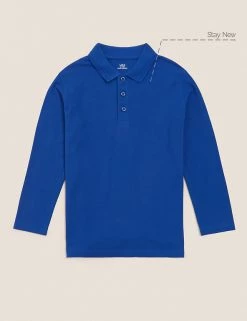 Polo-shirts Unisex Long Sleeve Polo Shirt (2-16 Yrs) -Outlet The Tidy Tots Store SD 04 T93 2081 RA X EC 90