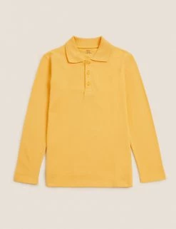 Polo-shirts Unisex Long Sleeve Polo Shirt (2-16 Yrs) -Outlet The Tidy Tots Store SD 04 T93 2081 S0 X EC 90