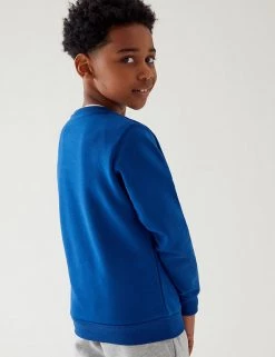 M&S Collection Jumpers Cotton Unisex V-Neck Sweatshirt (2-16 Yrs) -Outlet The Tidy Tots Store SD 04 T93 2275 RA X EC 3