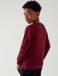 M&S Collection Jumpers Cotton Unisex V-Neck Sweatshirt (2-16 Yrs) -Outlet The Tidy Tots Store SD 04 T93 2275 XM X EC 3